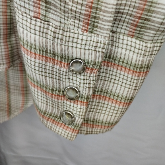 Vintage 60's Wrangler Permanent Press Pearl Snap Shirt 16.5-35 - Picture 4 of 5